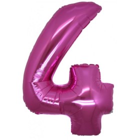 PALL. MYLAR NUMERO 4 CM 36 FUXIA