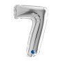 PALL. MYLAR NUMERO 7 CM 36 ARGENTO