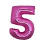 PALL. MYLAR NUMERO 5 CM 102 FUXIA
