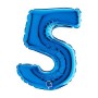 PALL. MYLAR NUMERO 5 CM 102 BLU
