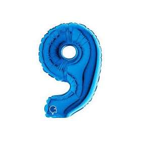 PALL. MYLAR NUMERO 9 CM 102 BLU
