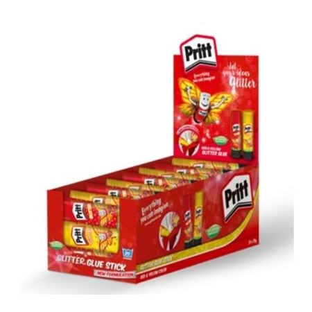 COLLE PRITT STICK GLITTER GIALLO