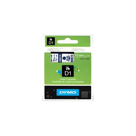 NASTRI X ETICHETTE 12MMX7MT DYMO BLU/BIAN. PZ 1