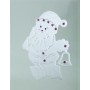 BABBO NATALE BIANCO C/GEMME ROSSE