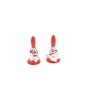 CAMPANELLE CERAMICA ARGENTO/ROSSO