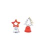 CAMPANELLE CERAMICA ARGENTO/ROSSO