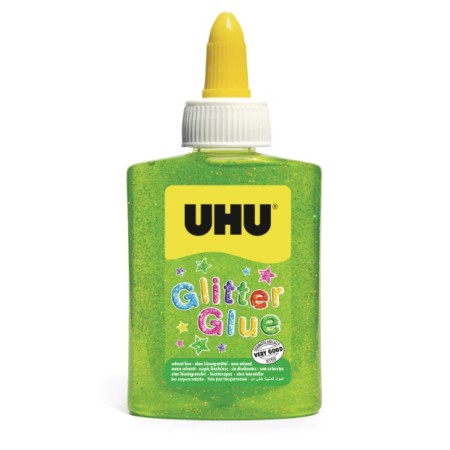 COLLE GLITTER UHU 88ML VERDE