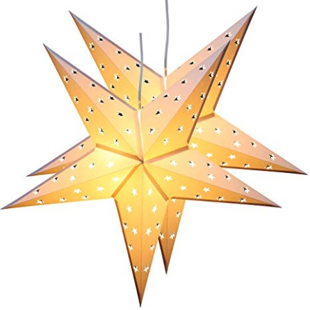STELLA DI CARTA CON LUCE 50cm