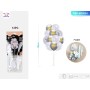 SET PALLONCINI 18 ARGENTO BIANCO 80CM