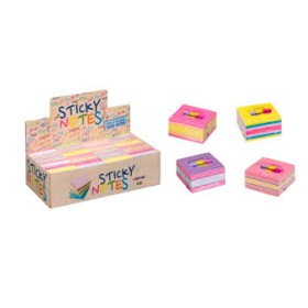 ESP. MEMOIDEA CUBO 75X75 COL. PASTELLO/FLUO PZ.16