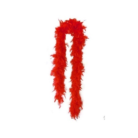 BOA DI PIUME LUSSO CM. 180 ROSSO.