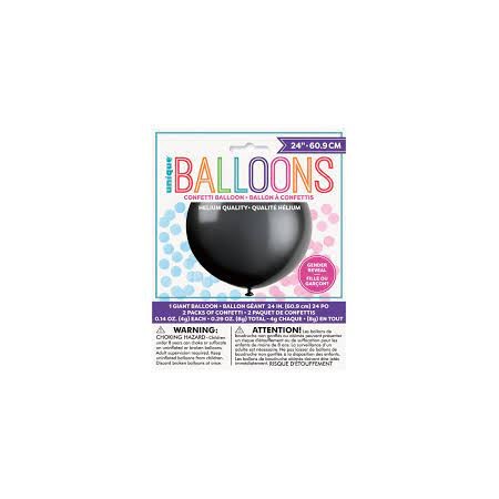 PALLONCINI NERI GIGANTI 60 CM