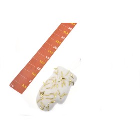 APP.GUANTO 8X15CM DIAMANTI BIANCO/ORO