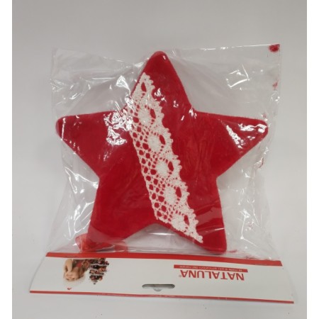 APP.STELLA 20CM DECORATA ROSSO