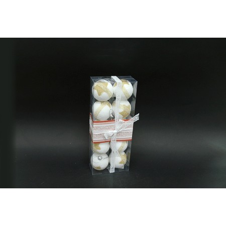 BOX 10SFERE 6CM ORO