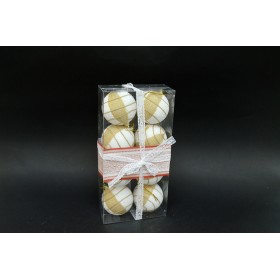 BOX 8 SFERE 7CM LINE ORO