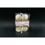 BOX 6 SFERE 9CM LINE ORO.