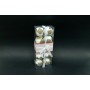 BOX 10 SFERE 6CM BOTTONE MARRONE.