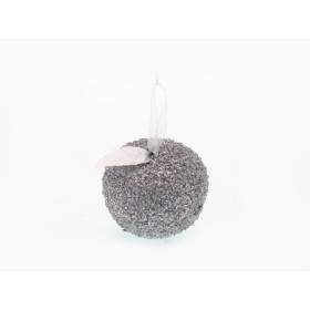MELA GLITTERATA ARGENTO 8CM.