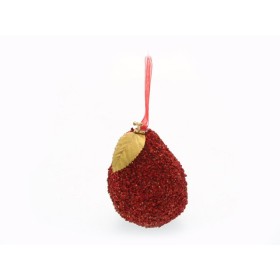 PERA GLITTERATA ROSSA 8CM