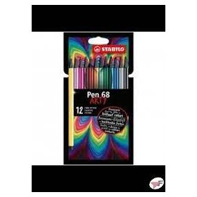 BIRO STABILO PEN 68 BRUSH X8