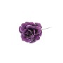 ROSA GAMBO CORTO 18CM VIOLA