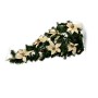 ALBERO DA PARETE 100CM STELLA C/SFERE ORO