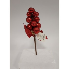 PIGNA GLITTER ROSSO 25CM