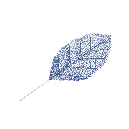 FOGLIA GLITTER BLU