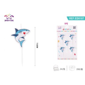 CANDELE SQUALO BLU 7.5CM