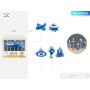 CANDELA SPAZIO BLU 6CM