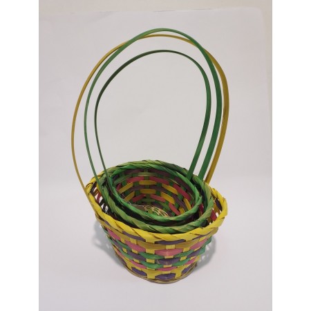SET 4 CESTI OVALI INTRECCIATI