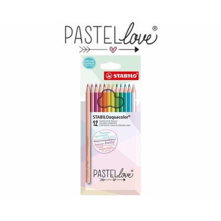 PASTELLI STABILO ACQUACOLOR X 12 PASTELLOVE