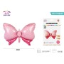 PALLONCINO ALLUMINIO ITS PUNTINO FARFALLA ROSA