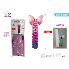 SET PALLONCINI FARFALLA ROSA BLU 240CM