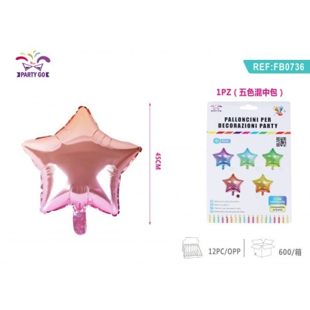 PALLONCINI PER DECORAZIONI STELLA COLORE