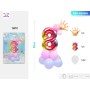 SET PALLONCINI MYLAR NUMERO 8 COLORE CM.80