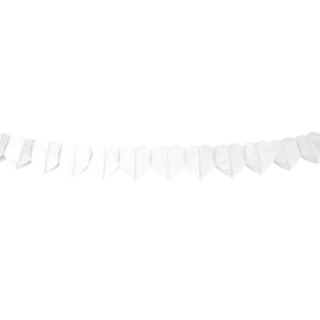 FESTONE CUORI BIANCO CARTA 6M QS