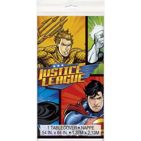 JUSTICE LEAGUE PLSTC TC 54X84 QS