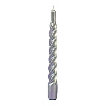 SET 6 CANDELE ARGENTO CM 18