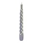 SET 6 CANDELE ARGENTO CM 18