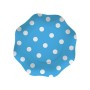 PIATTI 18CM POIS TURCHESE.