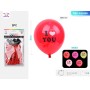 PALLONCINI IN LATTICE CON LED CUORI