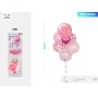 SET PALLONCINI CUORE ROSA 85CM