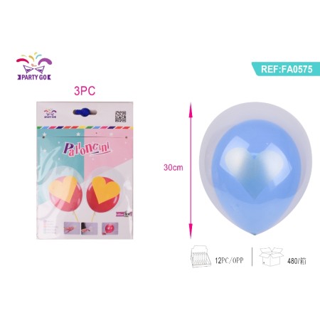 PALLONCINI DOPPIO STRATO CUORE