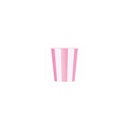 BICCHIERI 200CC STRIPES FUXIA