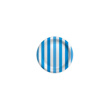 PIATTI PICCOLI STRIPES TURCHESE