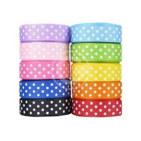 NASTRI PER CONFEZIONE 25MM PALLINI AVORIO