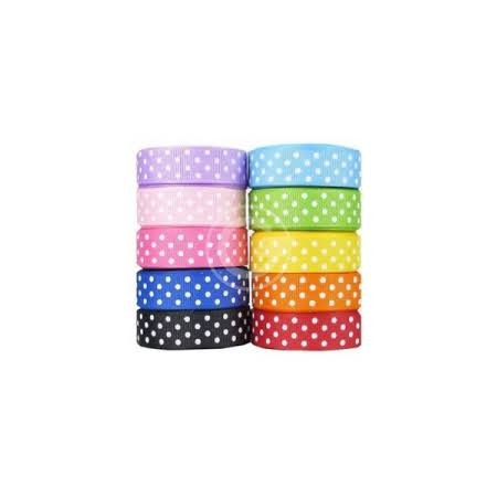 NASTRI PER CONFEZIONE 25MM PALLINI AVORIO