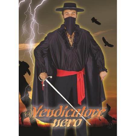 VESTITI VENDICATORE NERO ADULTO